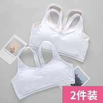 Young Girl Underwear Hair Development Period Little Vest Junior High School Students High School Students Pure Cotton Thin Section Large Children No Steel Ring Sports Bra