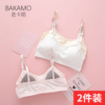 Girl underwear female development small vest cotton 12-16 years old without steel ring Junior High School High School student bra
