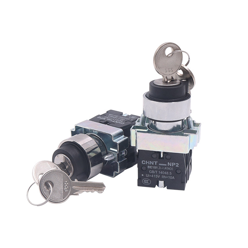 Chint XB2 Power Lock Conversion Two-Position Locking Key Knob Switch ...