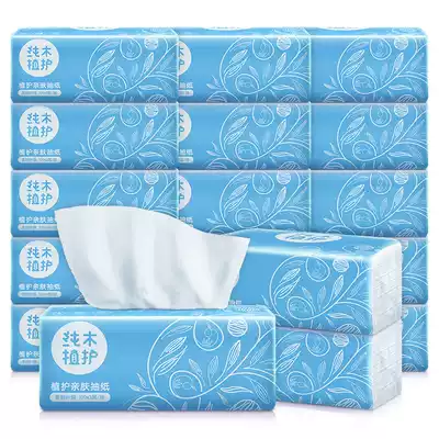 18 packs of baby hygiene special napkin tissue plant care extraction toilet paper wholesale promotion box home
