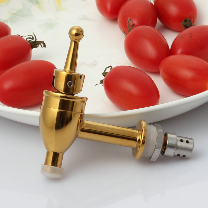 Bubble wine tank Copper faucet 304 stainless steel water nozzle Oil barrel Bubble wine bottle Wine altar wine tank outlet valve put wine switch