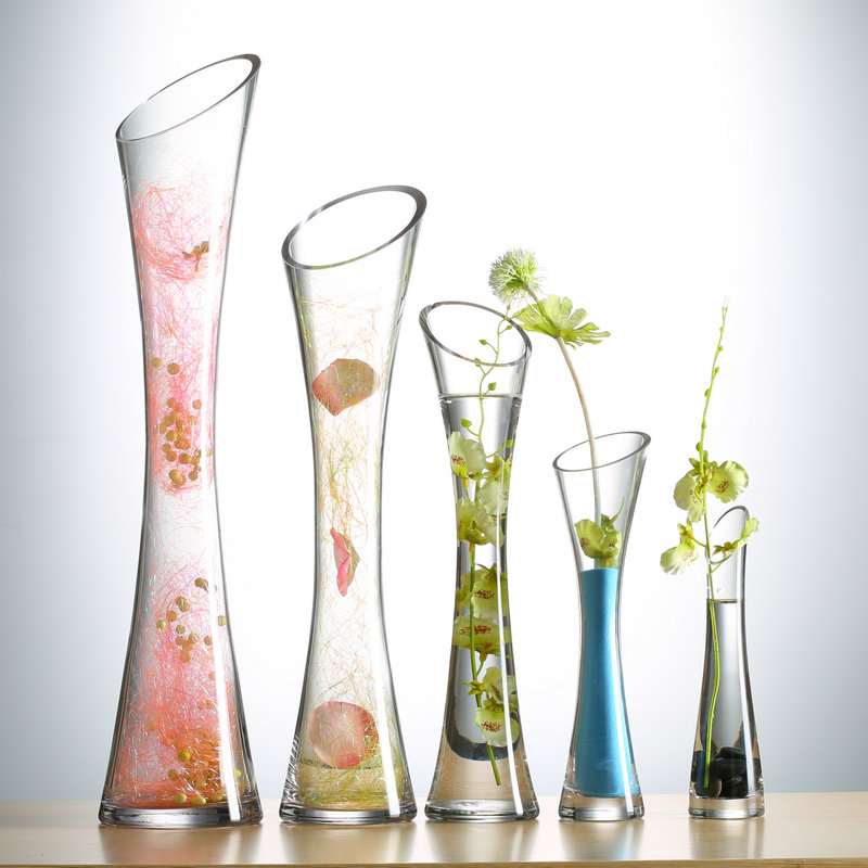 Eurostyle pitched glass vases table face table upscale flower inserts fashion floor vases small brute vases pitched bottles
