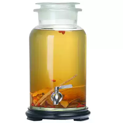 High borosilicate lead-free glass bubble wine bottle wide mouth frosted bubble medicine wine bottle 10 kg 20 kg bubble wine glass bottle sealed tank