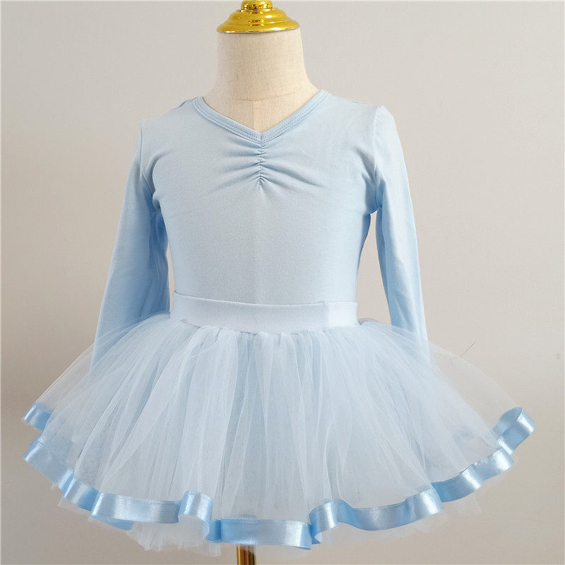 Children's dance clothes autumn and winter female treasure dancing children's test practice clothes national dance gauze skirt tutu skirt Chinese dance clothes