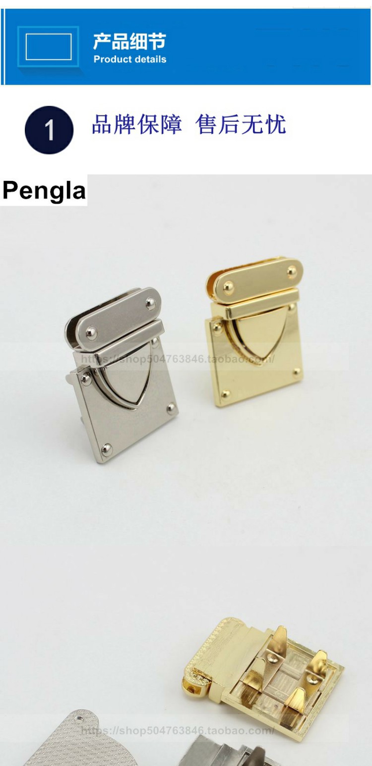 Chất lượng cao túi nhỏ phụ kiện phần cứng mộng khóa phụ kiện liên quan da hành lý sửa chữa phần kit trên lỗ mộng khóa dụng cụ làm túi xách handmade