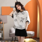 Летняя хлопковая пижама, хлопковые шорты, милые штаны для отдыха, хлопковый комплект, 2021 года