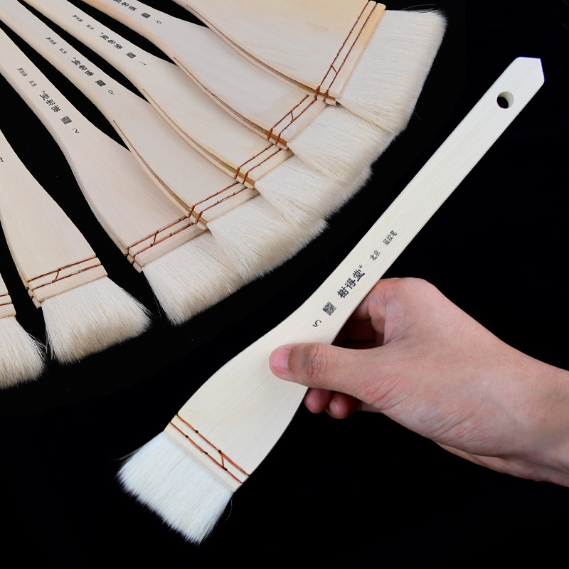 Watercolor drawing pen brush wool bottom grain pen wool board brushed color pen fine art special water color drawing pen brush country painting background brush stroke drawing brush brush brush brush with paint brush-Taobao