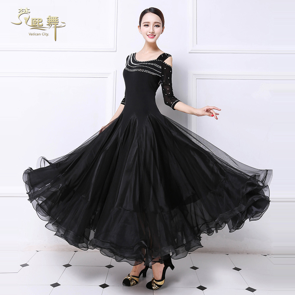 Dancing new dance skirt female big swing social dance dance costume performance Fanxi dance national standard dance LYQ16018