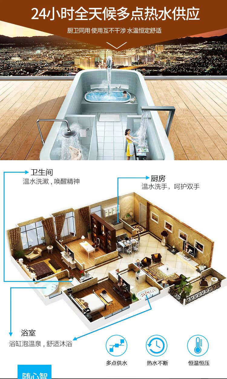 bình nóng lạnh 20l Máy nước nóng năng lượng Chunlu tích hợp máy 150L 200 lít bơm nhiệt gia dụng tiết kiệm năng lượng bình nóng lạnh 20l