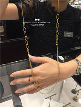 Japan direct delivery agete 17 autumn and winter 10k woven long money chain sweater chain