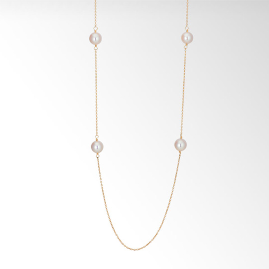 Japan direct mail Star Jewelry 10k akoya sea pearl 80cm long necklace