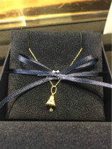 Japan Live Direct mail AHKAH 18k gold bells Diamond pendant necklace earrings