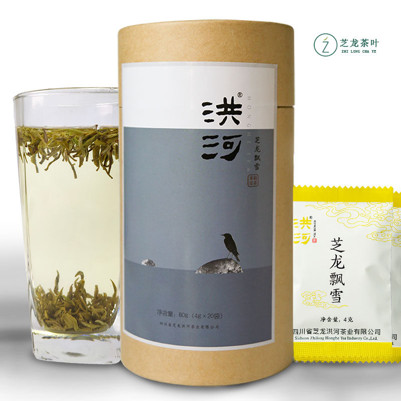 Sesame Dragon River Sesame Flower with Snow Jasmine Tea Tete Level Intense Aroma 80g (4g * 20) Chuanpai Tea 2021 New Flower Tea