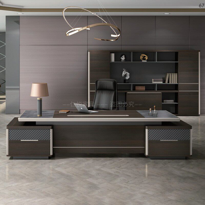 President Table Boss Table Atmosphere Office Single Desk Manager Table Chairs Office Furniture Brief senior class desk