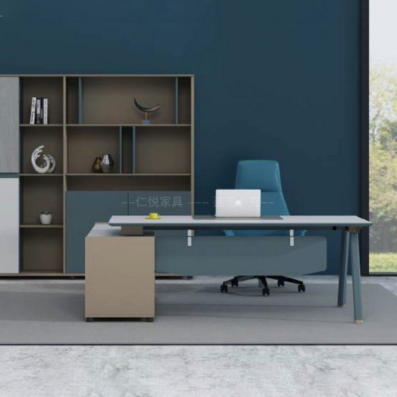 Boss Table Brief Modern Creative Little Single Industrial Wind Competent Desk Business Office General Manager Desk