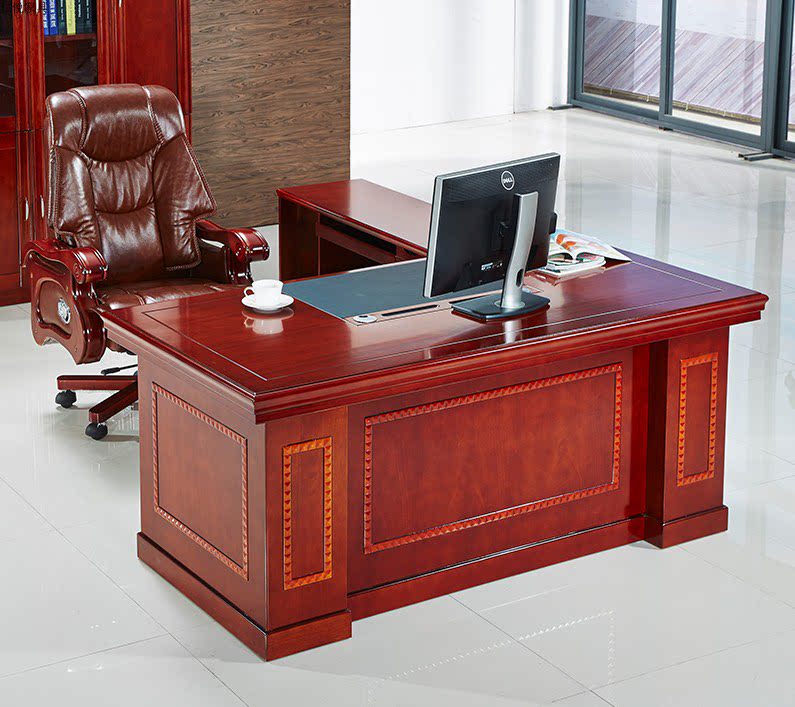 Boss Table New Chinese Minimalist Modern President Table Large Class Desk Chairs Combined Single Office Furniture Home Innate 2 4 m