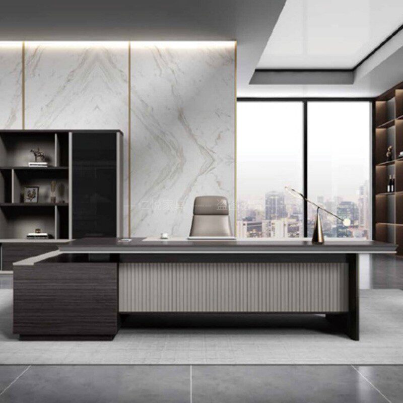 Boss Desk President Solo Brief Modern Creative Atmospheric Office Table And Chairs Combination Furniture big class 2M