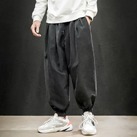 Демисезонные мужские японские штаны, увеличенная толщина, свободный крой, оверсайз