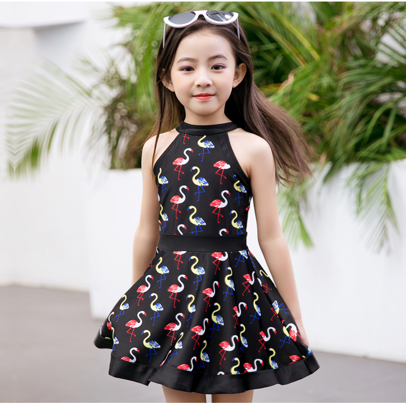 Đồ bơi cho trẻ em, Trẻ nhỏ và vừa, Váy công chúa dính liền Hàn Quốc, Boxer, Girls, Girls, Đồ bơi, Suối nước nóng đồ tắm em bé