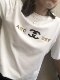 White t-shirt women's short-sleeved women's summer half-sleeved 2024 new loose printed letters pure cotton simple and versatile