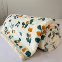 Japanese autumn and winter thin blanket single office nap blanket air conditioning blanket sofa blanket coral fleece sheet