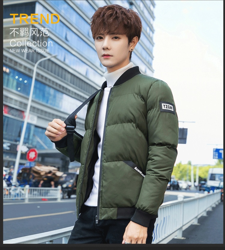 Áo khoác cotton nam mùa đông 2018 mới xuống cotton phù hợp với phiên bản Hàn Quốc của mẫu áo khoác cotton dày đẹp trai xu hướng quần áo nam áo khoác bomber