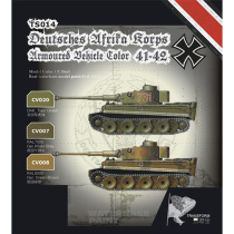 Model Netease TS014 German African Legion chariot model with water-based paint 3 bottle set