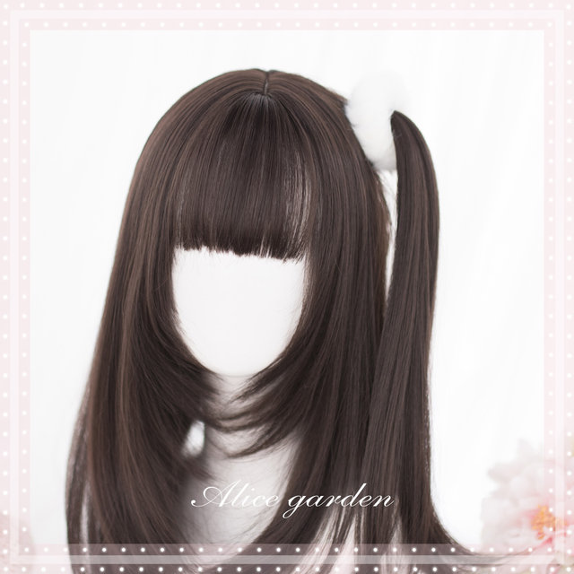 Alicegarden Japanese Lolita ງາມ velvet hair accessories imitation rabbit hair circle double ponytail plush hair circle