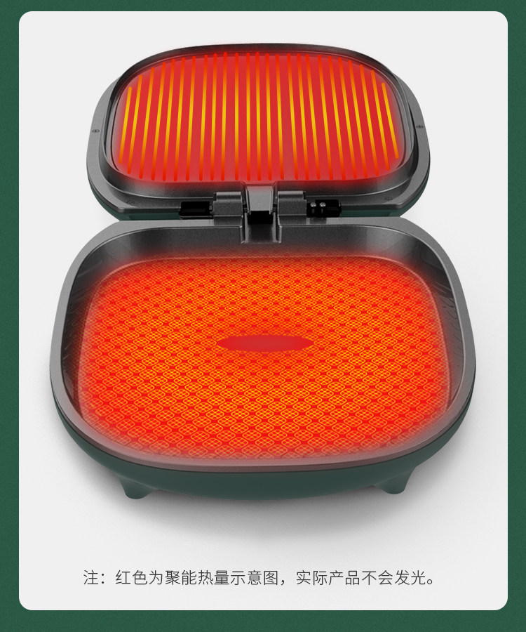 Электрическая блинница 利仁电饼铛家用双面加热加大加深烤饼机烙饼锅煎烤机薄饼机早餐机 Liven