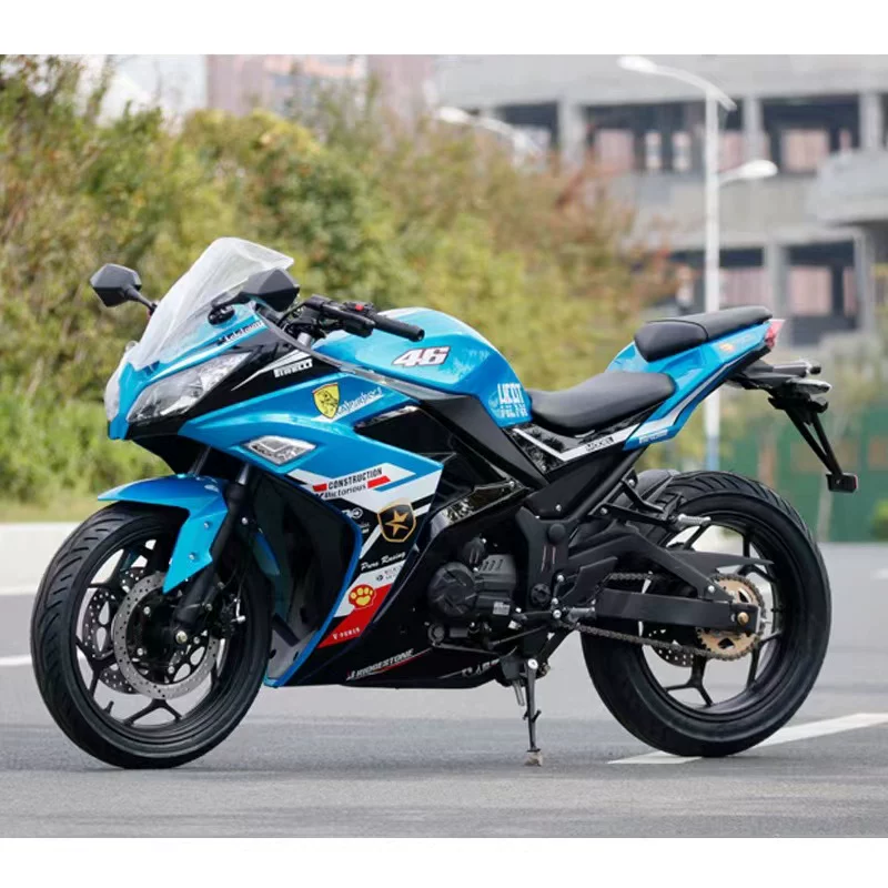 Мотоцикл спортивный автомобиль Домашний Kawasaki Новый Маленький Ниндзя Водяной охлаждение 400cc Тяжёлый локомотив может быть установлен на борту
