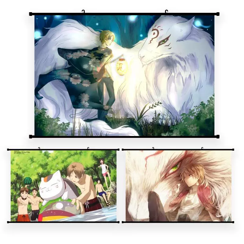 Tài khoản bạn bè của Natsume treo hình ảnh tuyệt đẹp Khu rừng đom đóm Natsume Guizhi xung quanh poster anime cuộn tranh tùy chỉnh - Carton / Hoạt hình liên quan