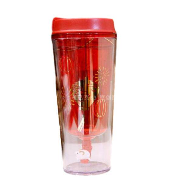 Starbucks Christmas Valentine's Day New Year's Eve Double Anti-scalding of a goat rotary accompanying cup 12 oz Classic limited