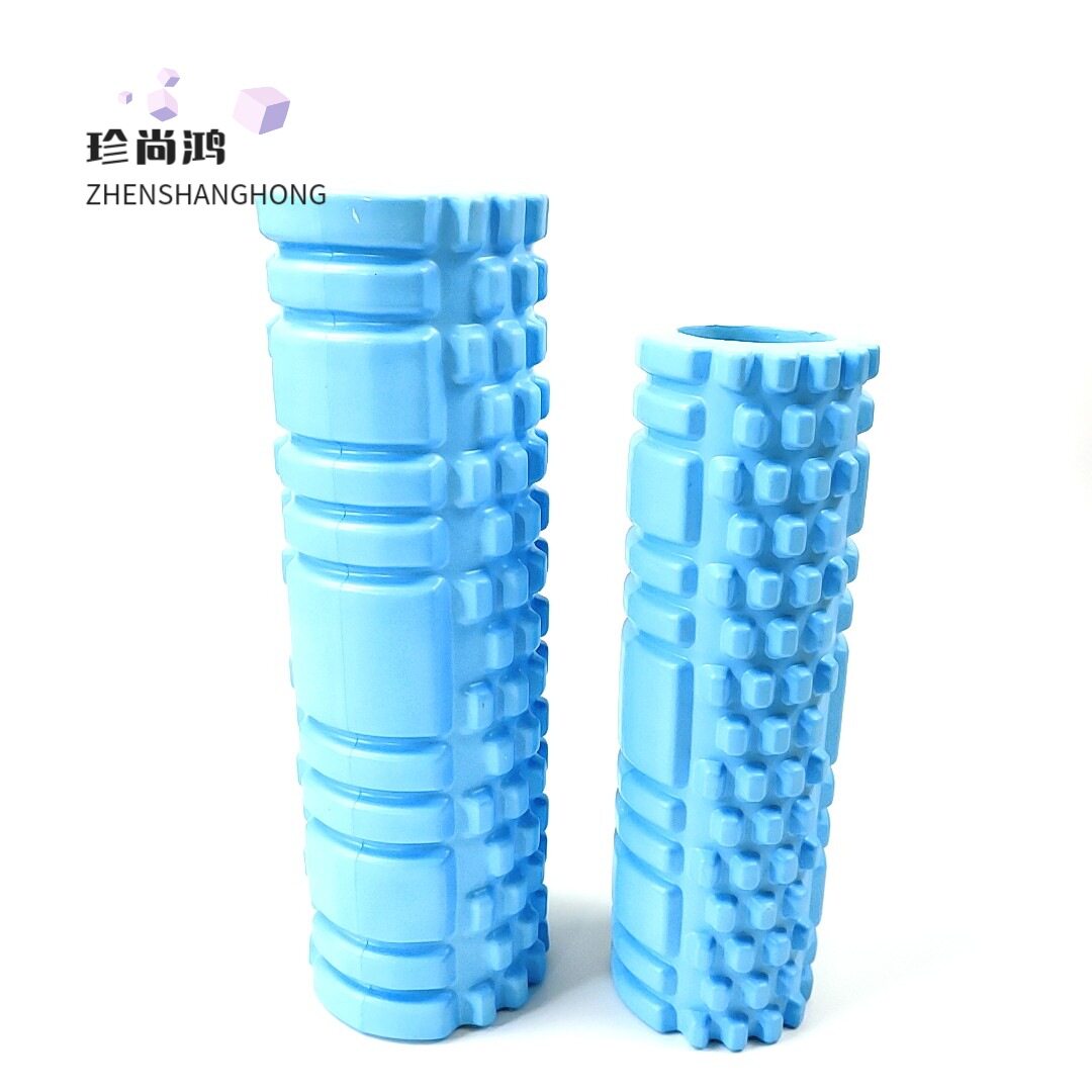 товар из китая 迷你款eva空心瑜伽柱小直径泡沫轴狼牙棒肌肉放松健身滚筒按摩棒