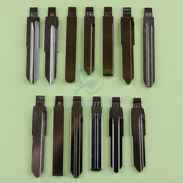Car folding remote control key embryoblank head chino modified embryoB clamping (medium groove) No. 61-80