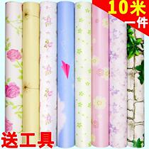 Bed side wall stickers Bed perimeter background wall paper Bedroom wallpaper self-adhesive romantic warm wallpaper rose flower stickers