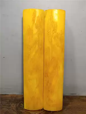 Old Tibetan field Huangshi hand-carved (Longfeng Chengxiang)