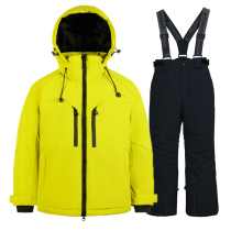Childrens ski clothing set for boys and girls outdoor waterproof professional ski clothing and pants snow town Harbin single and double board equipment
