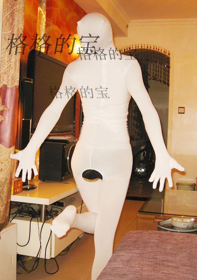 Màu da thật bắn 60D túi thun baotou bằng vải thun lớn không mở jumpsuit bao gồm tất cả có khóa kéo áo liền thân gen bụng định hình