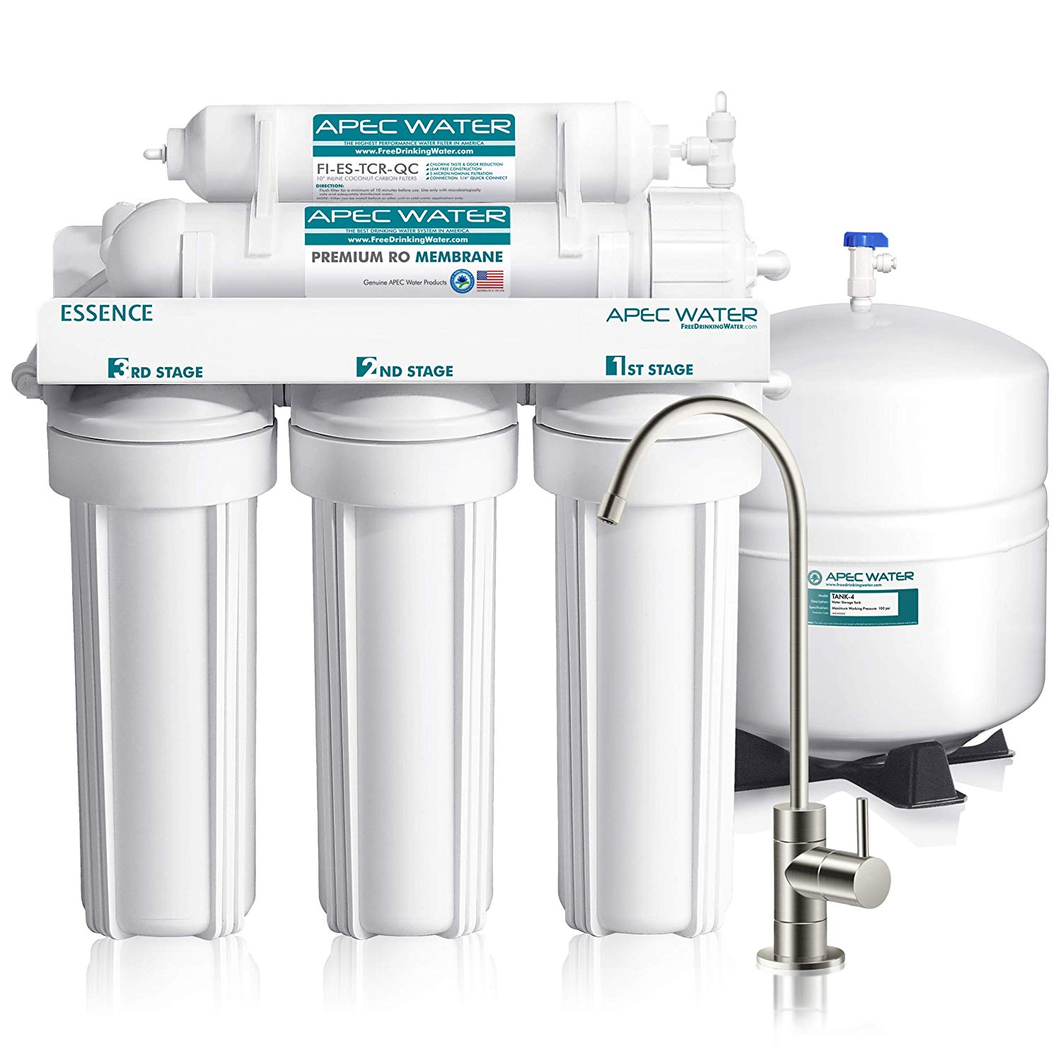 Overseas America APEC Top 5 reverse osmosis drinking water purification system ROES-50-A direct drinking water