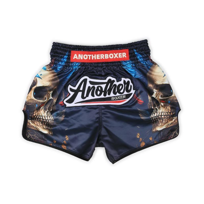 Ufc Muay Thai Mma New Gold Skull Professional Fighting Shorts for Men and Women Training Uniform Shorts