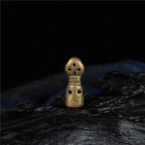 Special price Tibetan transfer bag Old Qing Dynasty old seal alloy copper hollowed-out Tibetan-printed national wind hanging decoration body carry print