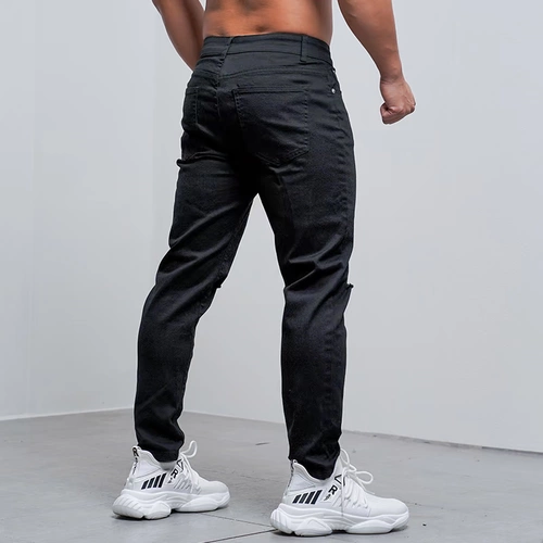Спортивные джинсы для спортзала, штаны для тренировок