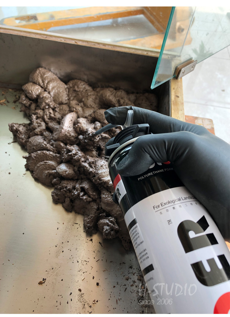 Аксессуары для рептилии 专业造景发泡胶鱼缸龟缸雨林缸水陆缸沉木假山流水青龙石色零甲醛 Coloer