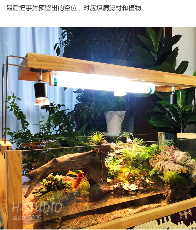 Аксессуары для рептилии 专业造景发泡胶鱼缸龟缸雨林缸水陆缸沉木假山流水青龙石色零甲醛 Coloer