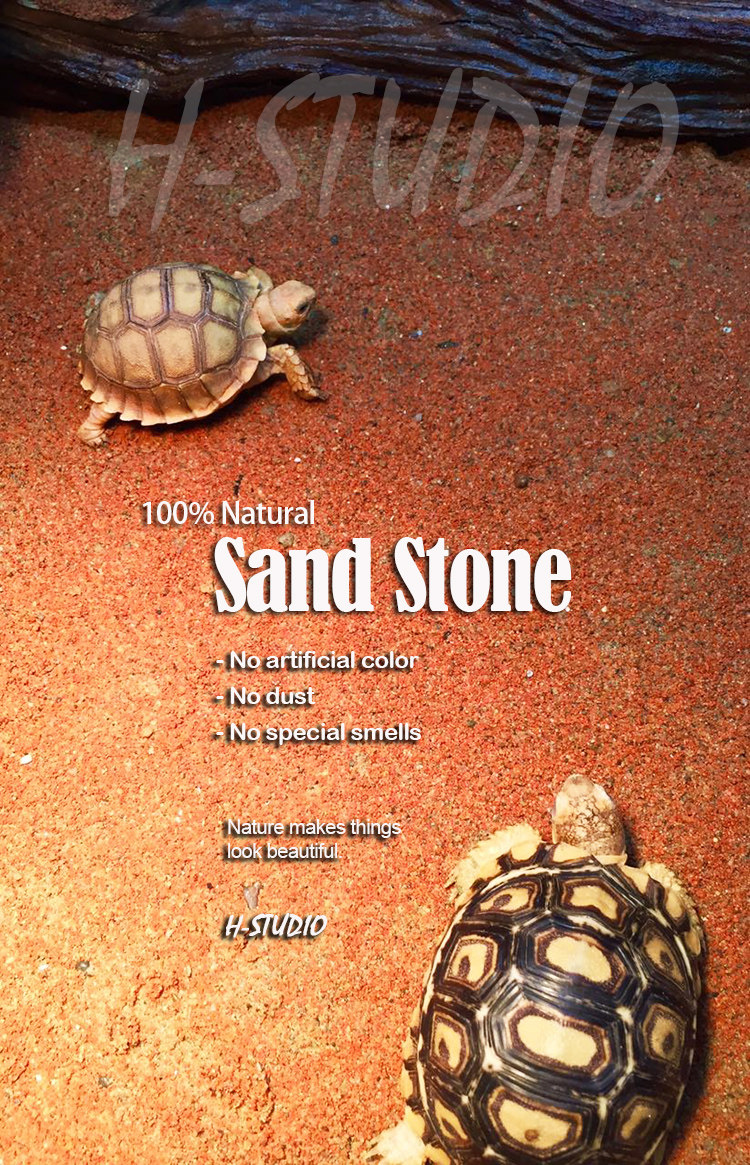 Аксессуары для рептилии 包邮 原色砂石 原生态陆龟箱鬃狮王者垫材 粪便易清理 4kg H/STUDIO