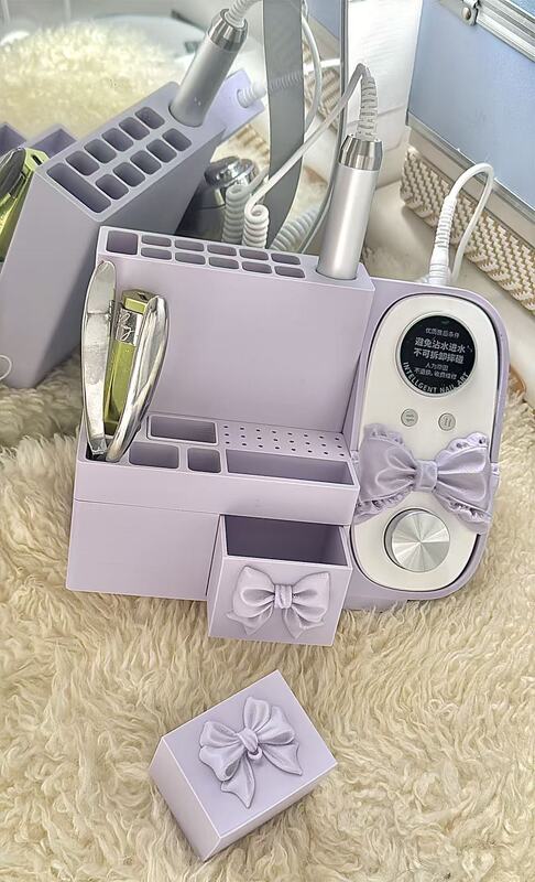 Yitong 3D Printed Dot-Patterned Amd460 Grinder Storage and Display Stand, Available in 14 Colors, Specially Designed for Nail Salons Yitong 3D Printed Dot-Patterned Amd460 Grinder Storage and Display Stand, Available in 14 Colors, Specially Designed for Nail Salons