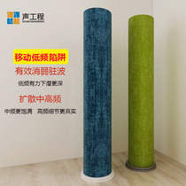 Low frequency trap absorbs standing wave angle low frequency trap basstrap acoustic design sound absorbing panel diffuser panel