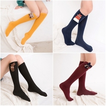 Spring and autumn thin girls mid-tube socks Childrens stockings Princess baby over-the-knee high tube socks pile socks half socks