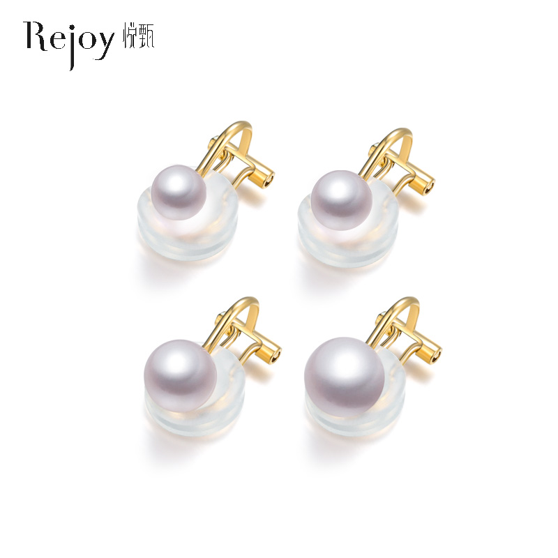 Yue Zhen Japan Pearl Ear Clips Ear piercing earrings female classic earring clips four sizes 9mm limited time sale