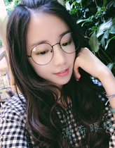 Thin face and face display small artifact large round frame metal frame